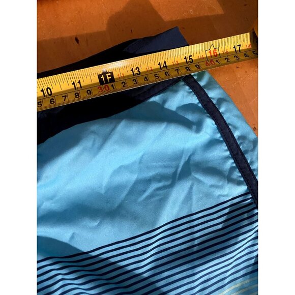 Quiksilver Mens 30 Striped Colorblock Recycler Board Shorts Beach Swim Trunks - Picture 7 of 9